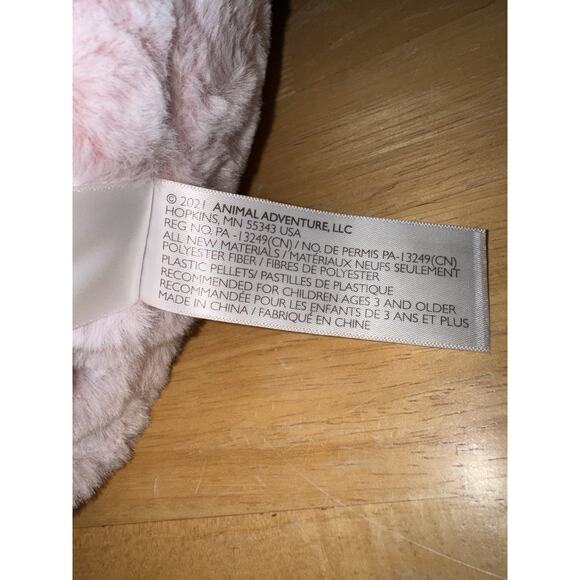 Animal Adventure Pink Puppy Dog Soft Plush Lovey 2021 Toy - Picture 7 of 7